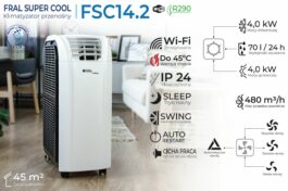 Fral SuperCool FSC14.2 z Wi-Fi – klimatyzator przenośny 4.0 kW