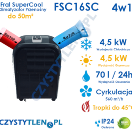 Fral Super Cool FSC16SC  – klimatyzator przenośny 4.5 kW