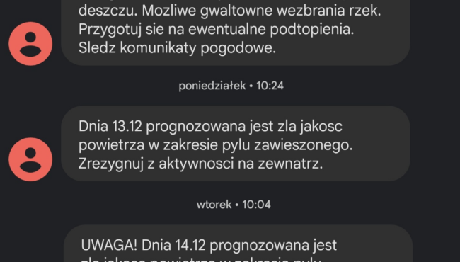 Alert RCB i SMOG na śląsku – grudzień 2021r.