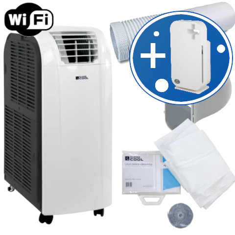 Klimatyzator przenośny FRAL SUPER COOL FSC14.2 Wi-Fi 4 kW do 45m2 | do 480m³/h (czarny)