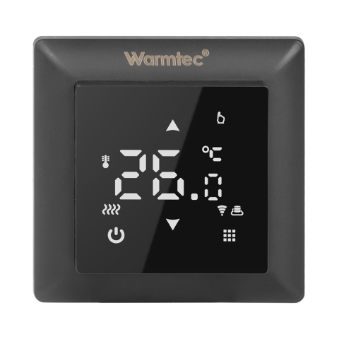 Regulator temperatury Warmtec WRT31W Wi Fi podtynkowy 2 czujnikowy front - CzystyTlen.pl