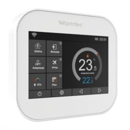 Regulator temperatury Warmtec ITSi biały podtynkowy 2-czujnikowy Wi-Fi (BEZNAPIĘCIOWY)