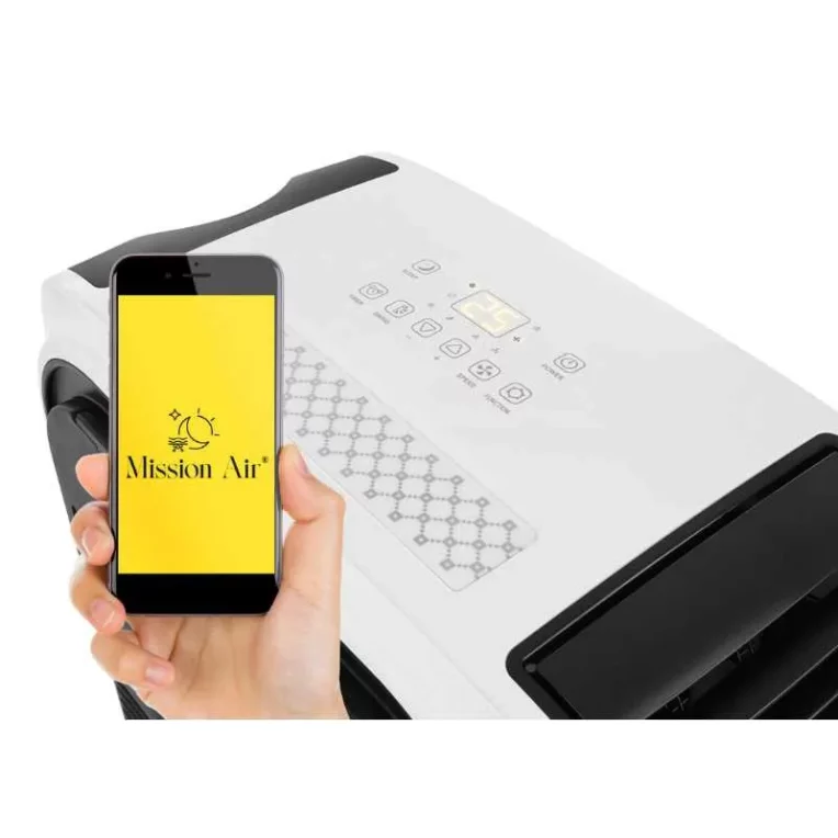 Klimatyzator przenosny Mission Air Hype do 45m2 4kW 450 m3h Wi Fi panel sterowania - CzystyTlen.pl