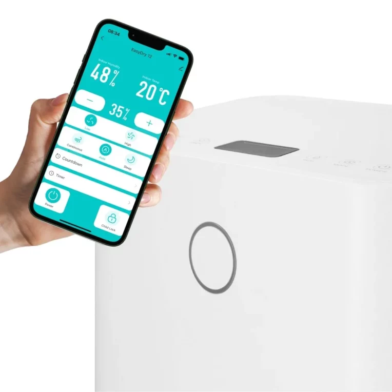 Osuszacz powietrza kondensacyjny Mission Air EASYDRY do 12L 24h Wi Fi 120 m3 h - CzystyTlen.pl