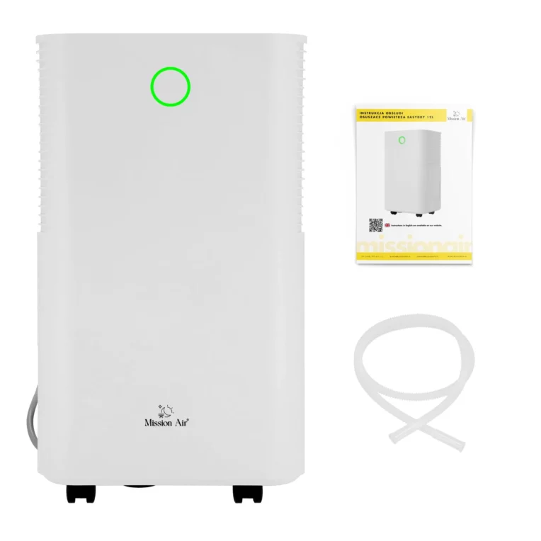Osuszacz powietrza kondensacyjny Mission Air EASYDRY do 12L 24h Wi Fi 120 m3 h front - CzystyTlen.pl