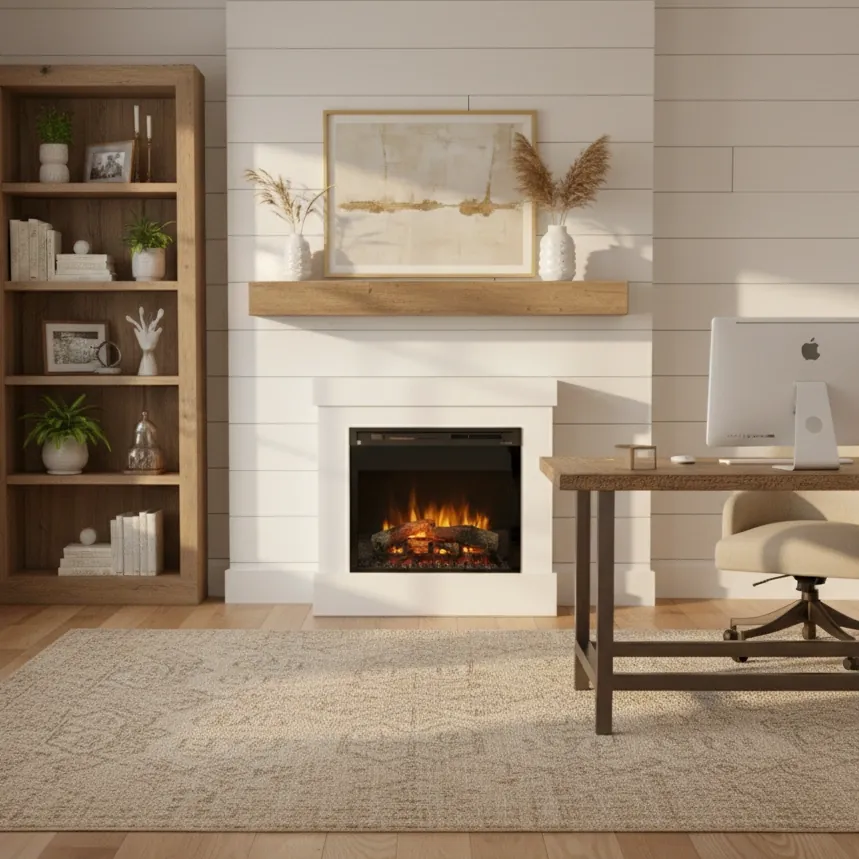 Kominek elektryczny Warmtec Diro wkład Dimplex 28' XHD Optiflame - biały
