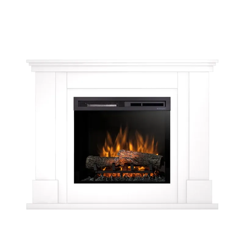 Kominek elektryczny Warmtec Luena wkład Dimplex 23' XHD Optiflame - biały połysk