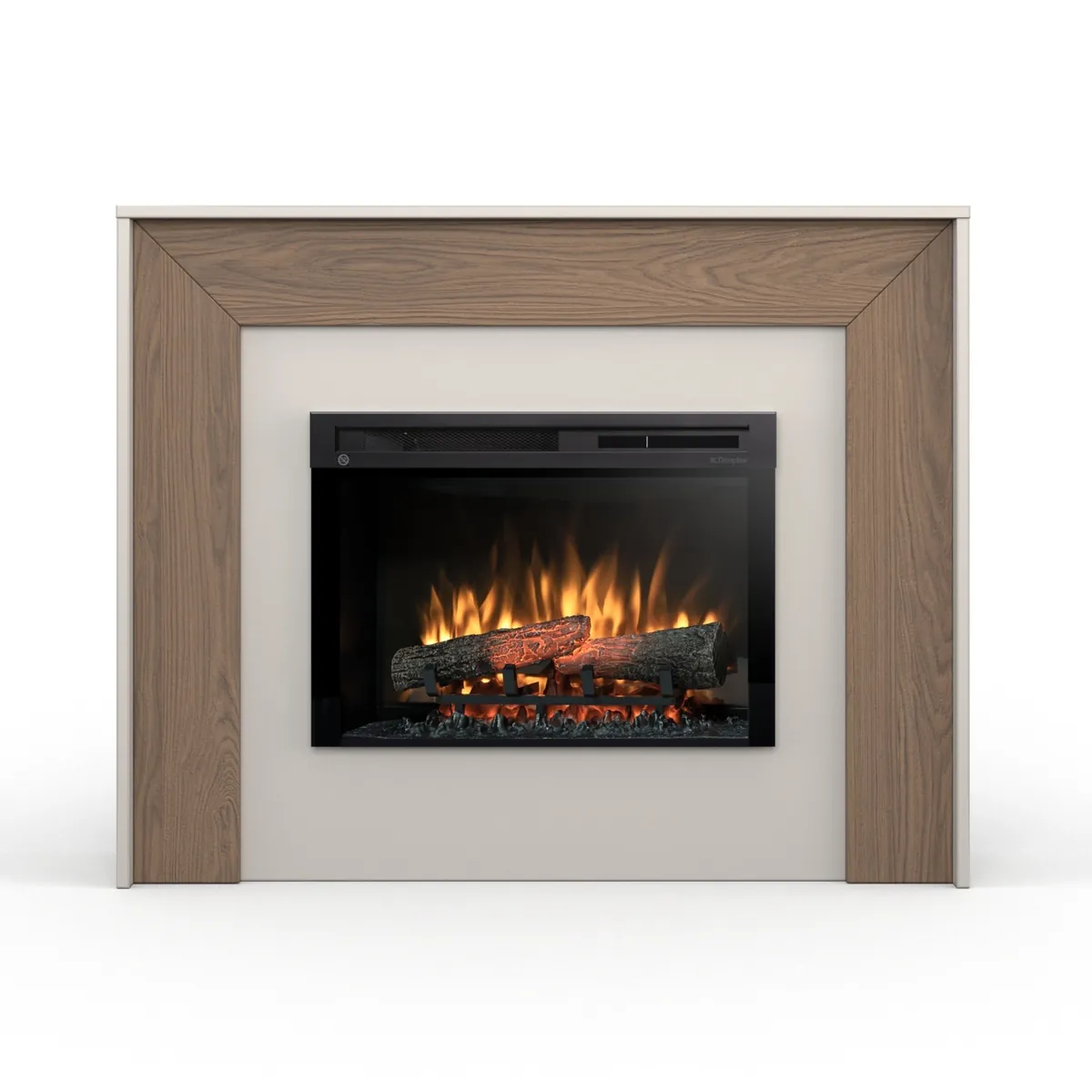 Kominek elektryczny Warmtec Zuni wkład Dimplex 26" XHD Optiflame - kaszmirowy, dąb Casella brązowy 7 - CzystyTlen.pl Kominek elektryczny Warmtec Zuni wkład Dimplex 26' XHD Optiflame - kaszmirowy, dąb Casella brązowy